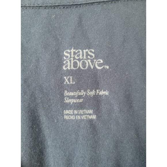 NWt Stars Above Women's Soft Notch Collar Pajama Dark Blue Top Size‎ XL - Picture 5 of 5